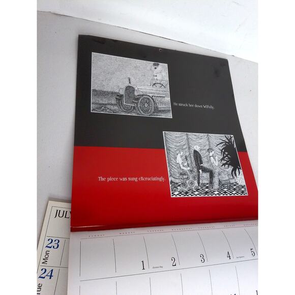 Vintage Edward Gorey Calendars 1979 And 1984 and 2004 SET OF 3 - Picture 4 of 7